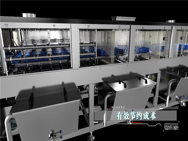 全自動洗筐機，大洋牌周轉(zhuǎn)箱清洗機，啤酒筐清洗機
