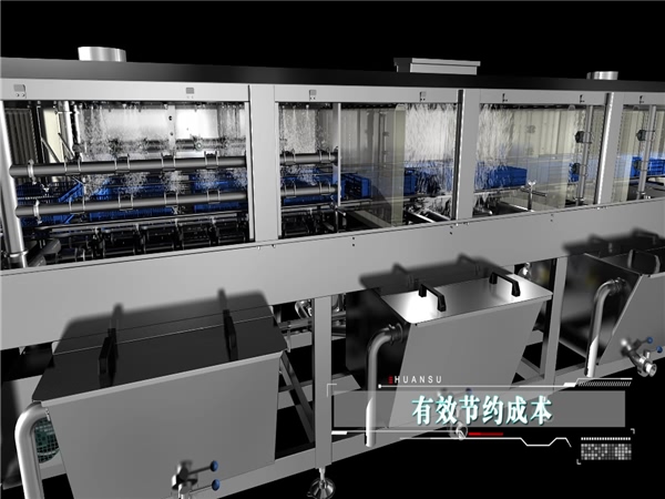 全自動洗筐機，大洋牌周轉(zhuǎn)箱清洗機，啤酒筐清洗機